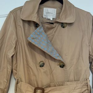 Anthropologie gingham-lined Trench Coat
